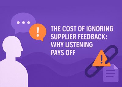 Supplier Feedback You Ignore Hurts ROI