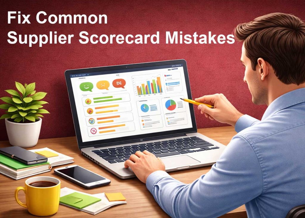 A screenshot of an article about fixing common supplier scorecard mistakes